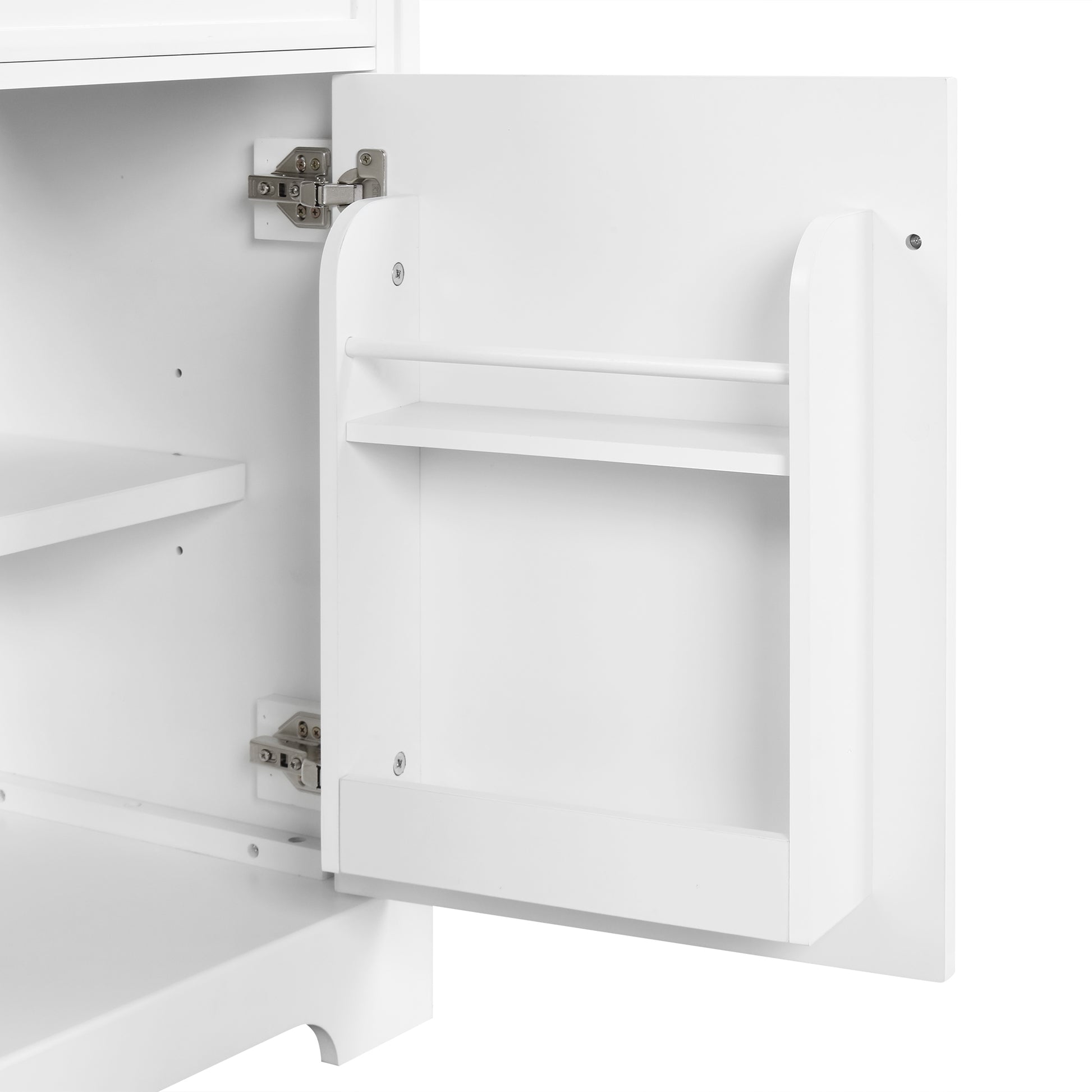 20" Bathroom Vanity With Sink, Bathroom Cabinet With Soft Closing Door, Storage Rack And Adjustable Shelve, White Old Sku:Wf531249Aak White Mdf
