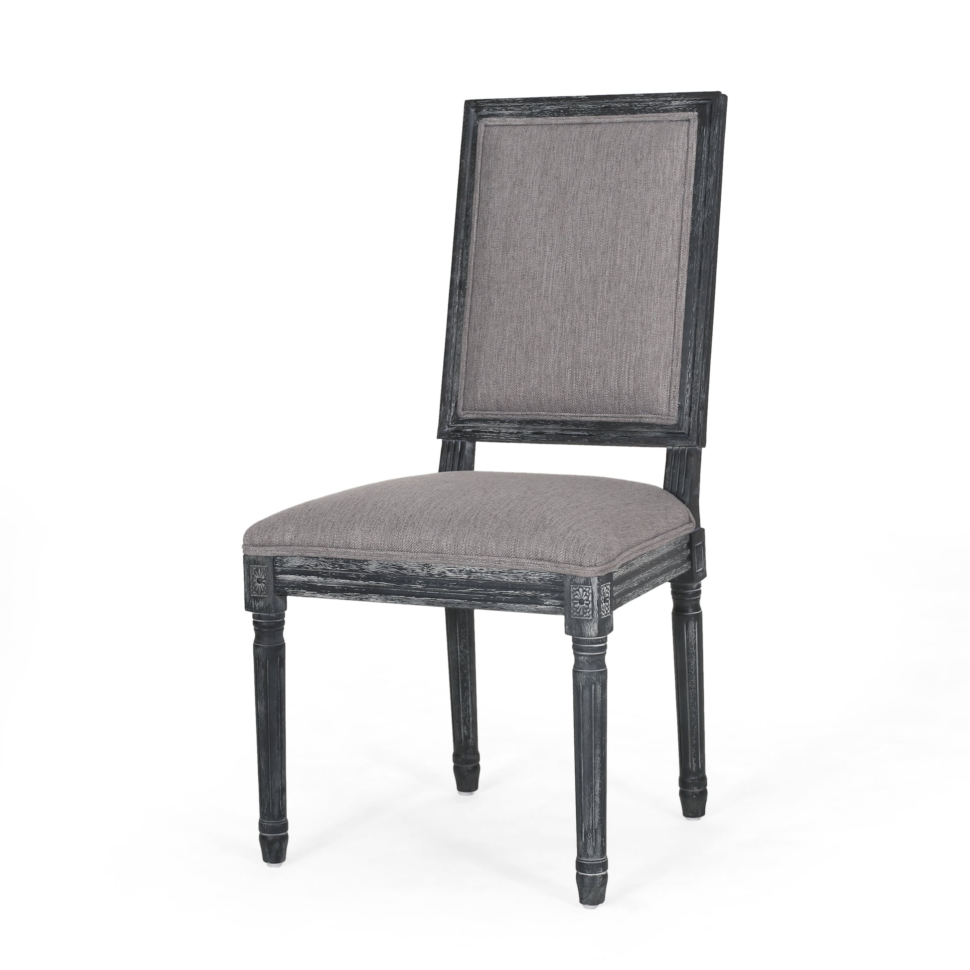 Dining Chair Grey Fabric