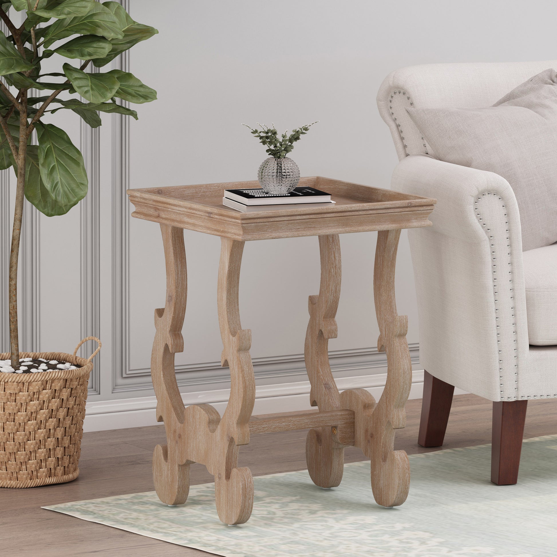 Accent Table Natural Mdf