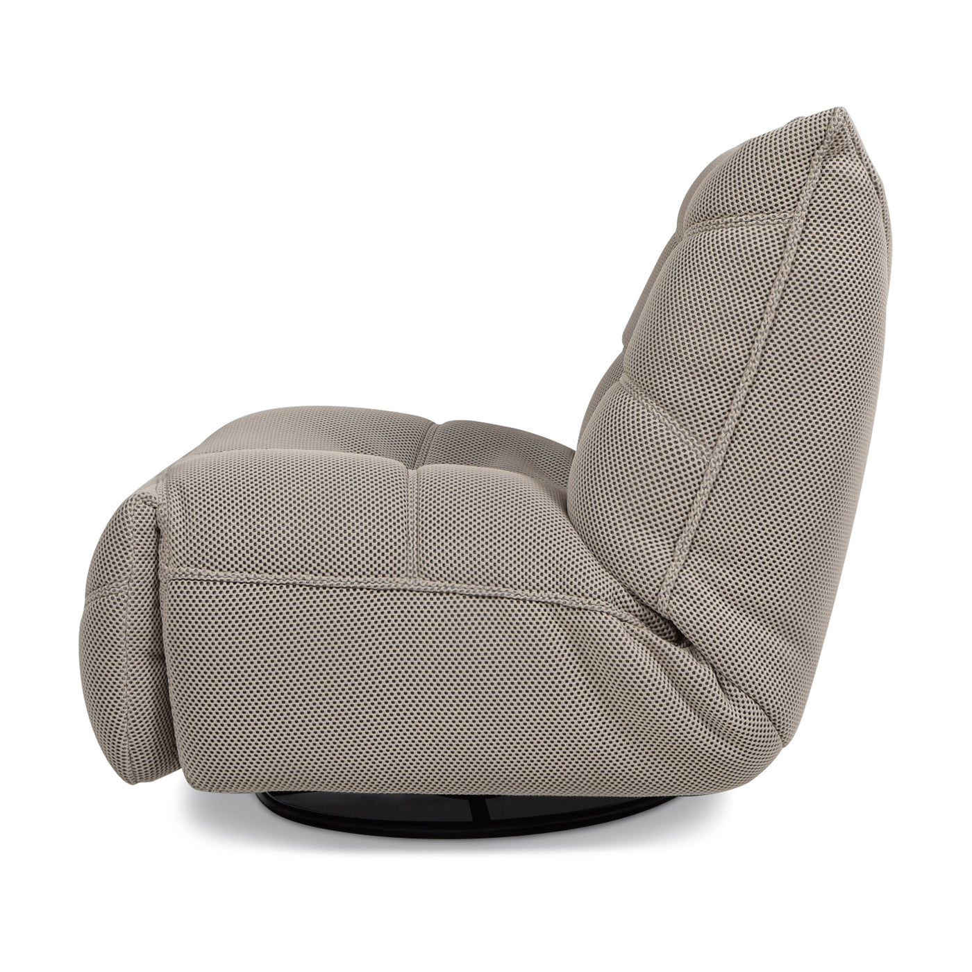 Rearden 35.5" Swivel Glider Manual Recliner Gaming Lounge Chair, Cement Gray 3D Tech Mesh Gray Foam Fabric Mesh