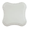 Antique White Square End Table Antique White Primary Living Space Wood Plastic Pedestal