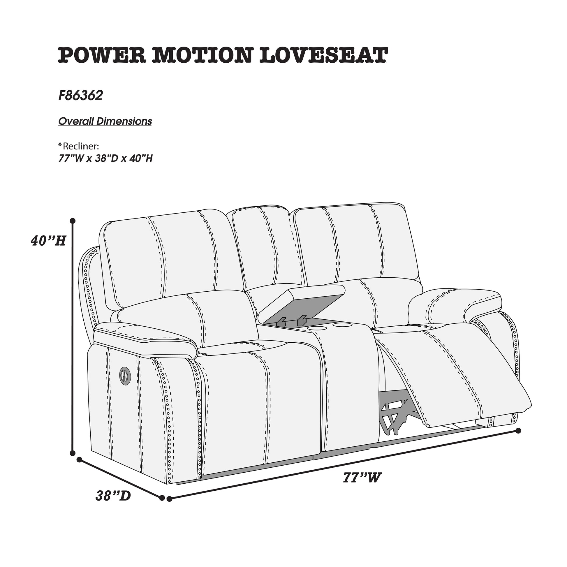 Power Seat In Chocolate Chocolate Leather