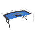 Soozier Poker Table Foldable, 72