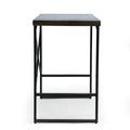 Counter Height Desk Wood Wood Metal