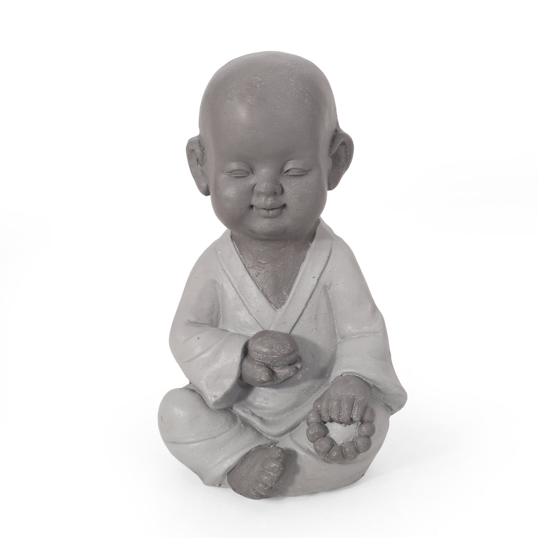 Gary Outdoor Monk Statue Gray Magnesium Oxide