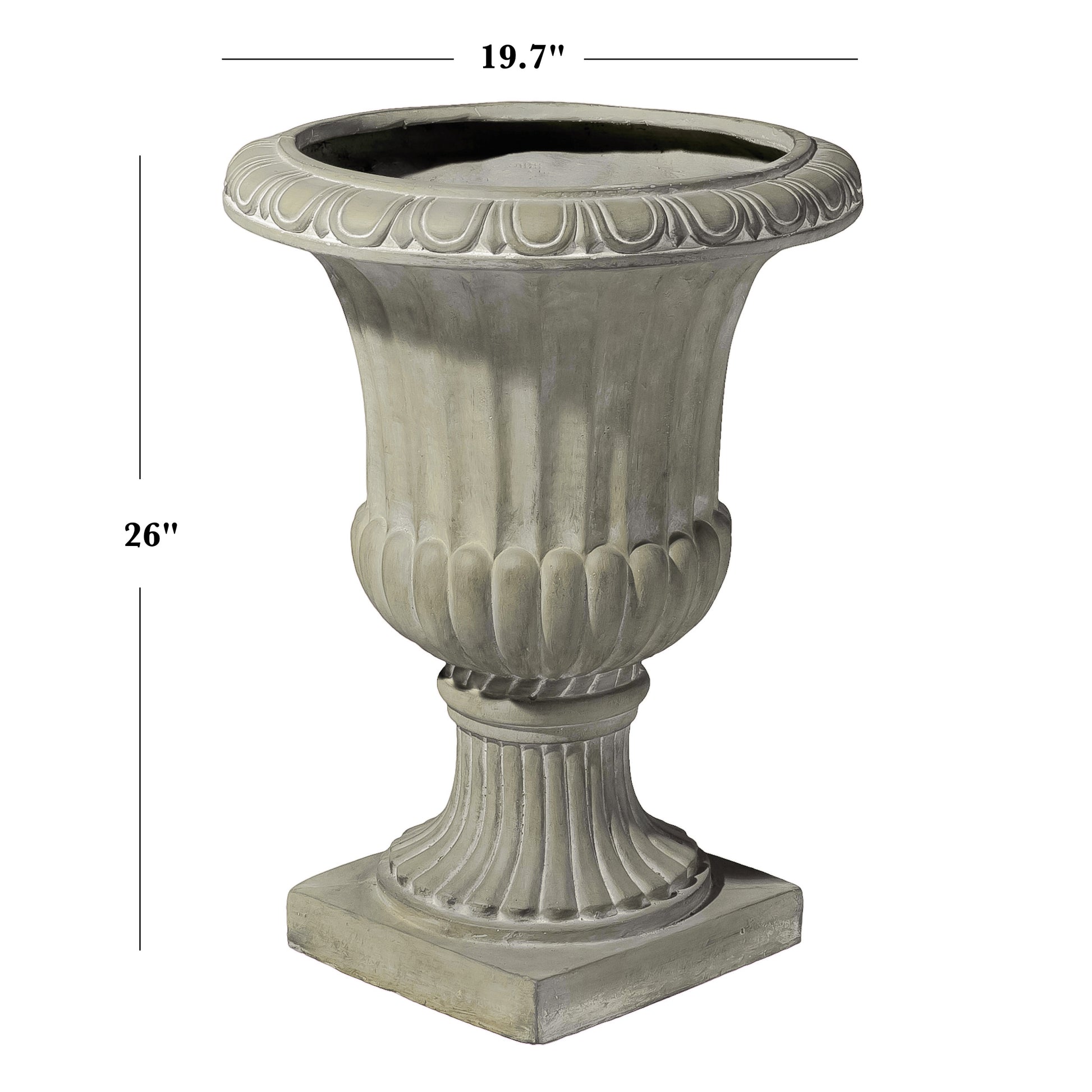 Italian Urn Antique Green Magnesium Oxide