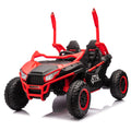 24V Two Seater Kids Ride On Utv W Parents Control,20In Seat Width,400W Super High Power,Four Wheel Suspension,Bluetooth,Mp3,Usb,Led Light,Horn,Rear Storage Space,Speeds 3.73 4.97Mph For Kids Aged 3 . Red 100 149 Lbs Polypropylene