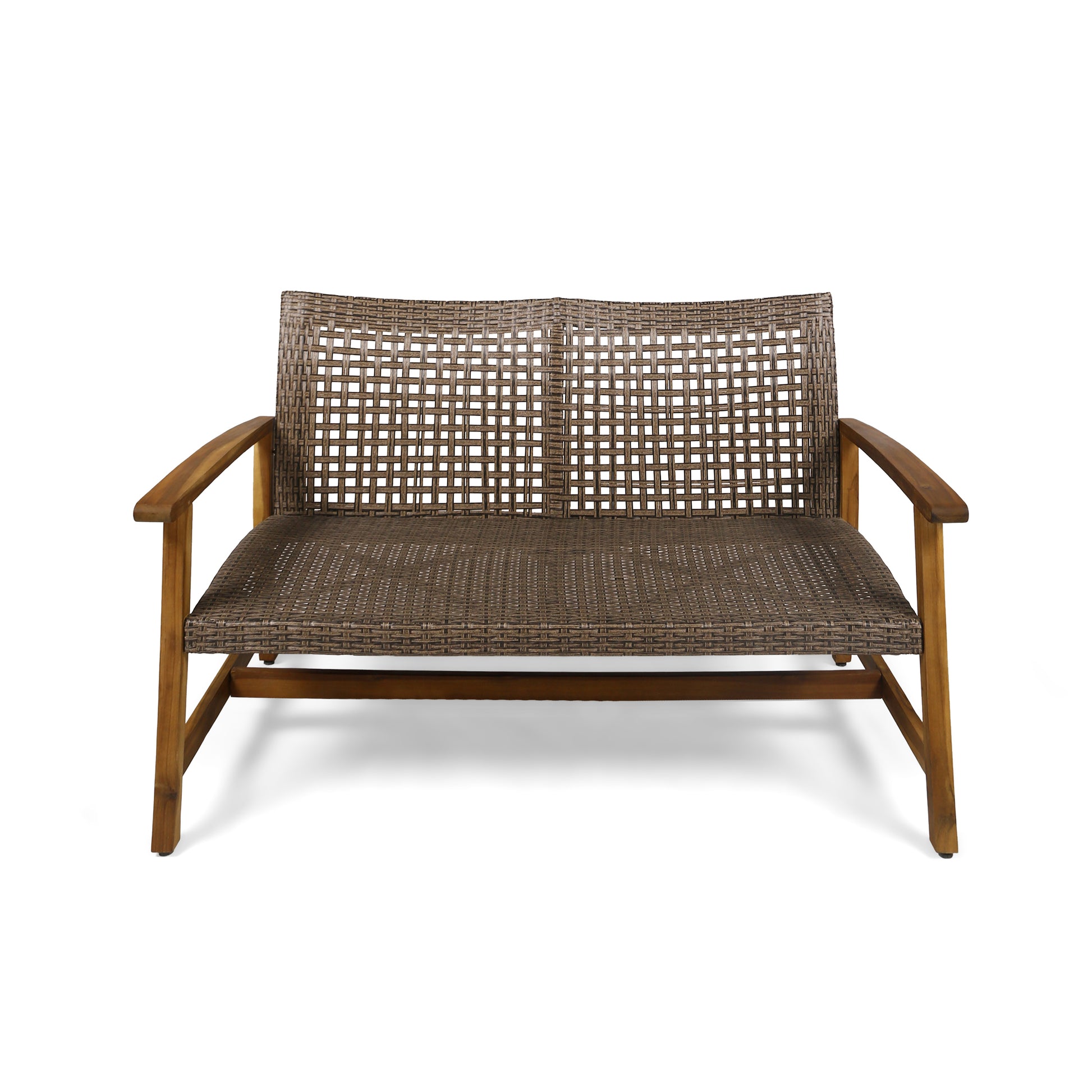 Hampton Wood Wicker Seat Natural Metal & Wood