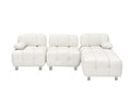 A 90.60 Inch Technology Cloth Beige Sofa, Waterproof, Stain And Cat Scratch Resistant, Can Comfortably Sit In The Apartment Bedroom Without Taking Up Space. White Polyester Blend 4 Seat
