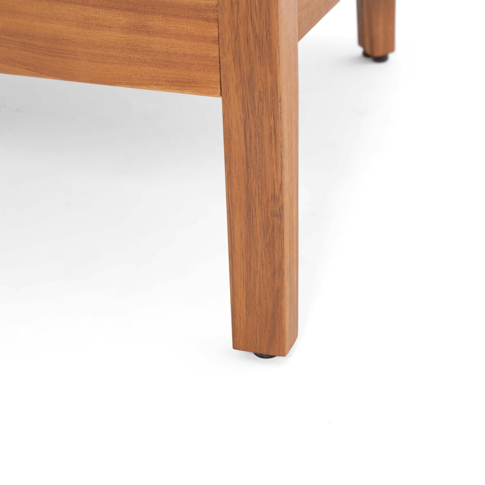 Brooklyn Seat Coffee Table Teak Wood Waterproof Fabric