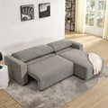 Modular Corduroy Upholstered 3 Seater Sofa Bed With Storage For Home Apartment Office Living Room, Free Combination, L Shaped, Grey Grey Wood Primary Living Space Medium Soft Pillow Back Eucalyptus Square Arms Foam Corduroy 3 Seat