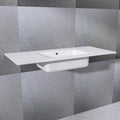 48 Inch Solid Surface Vanity Top With Sink Drop In Countertop For Bathroom Kitchen Cabinet 1 Faucet Hole Not Include Cabinet White Bathroom Luxury,Modern Solid Surface Solid Surface