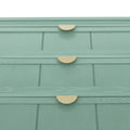 3 Drawer Cabinet, American Furniture,Suitable For Bedroom, Living Room, Study Light Green Mdf