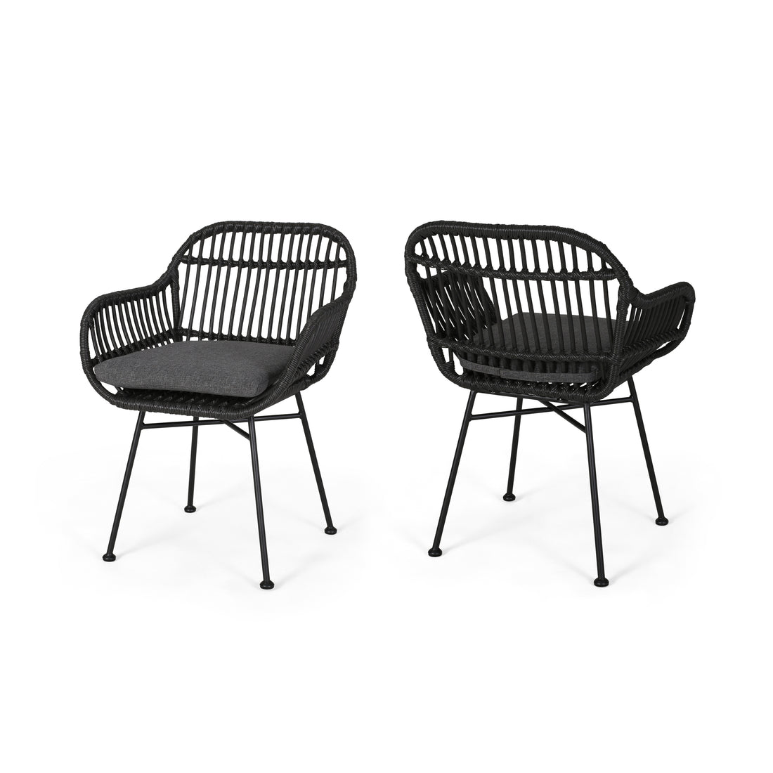 Orlando Chair Grey Iron Plastic