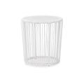 Hely 3 Piece Outdoor Table And Chairs Set, White All Weather Resin Wicker White Aluminum
