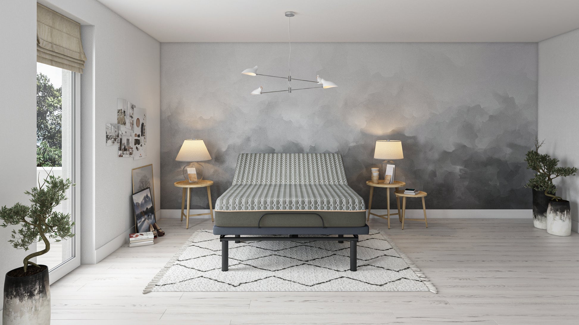 Copper Lux Hybrid 14" Queen Mattress With Copper Infused Contouring Memory Comfort Layer And Supportive Coil System Black Gray Foam Spring Queen
