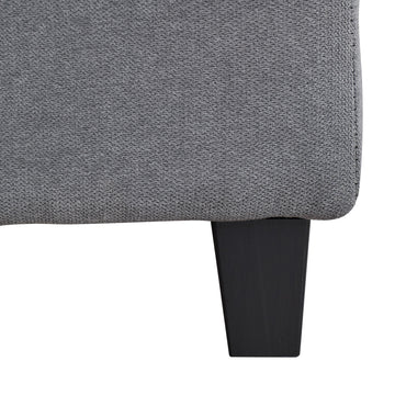 U Shaped Sectional Couch Convertible Sectional Couch With Double Chaise 6 Seat Sectional Sofa For Living Room Grey Fabric 6 Seat