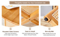 Table And Chair Set, Ancient Style Solid Wood Dining Table, Imitation Rattan Table Legs, Beautiful Simple Solid Wood Dining Chair, Perfect For Dinner, Meetings, Home And Office Decoration Wood Rubber Wood