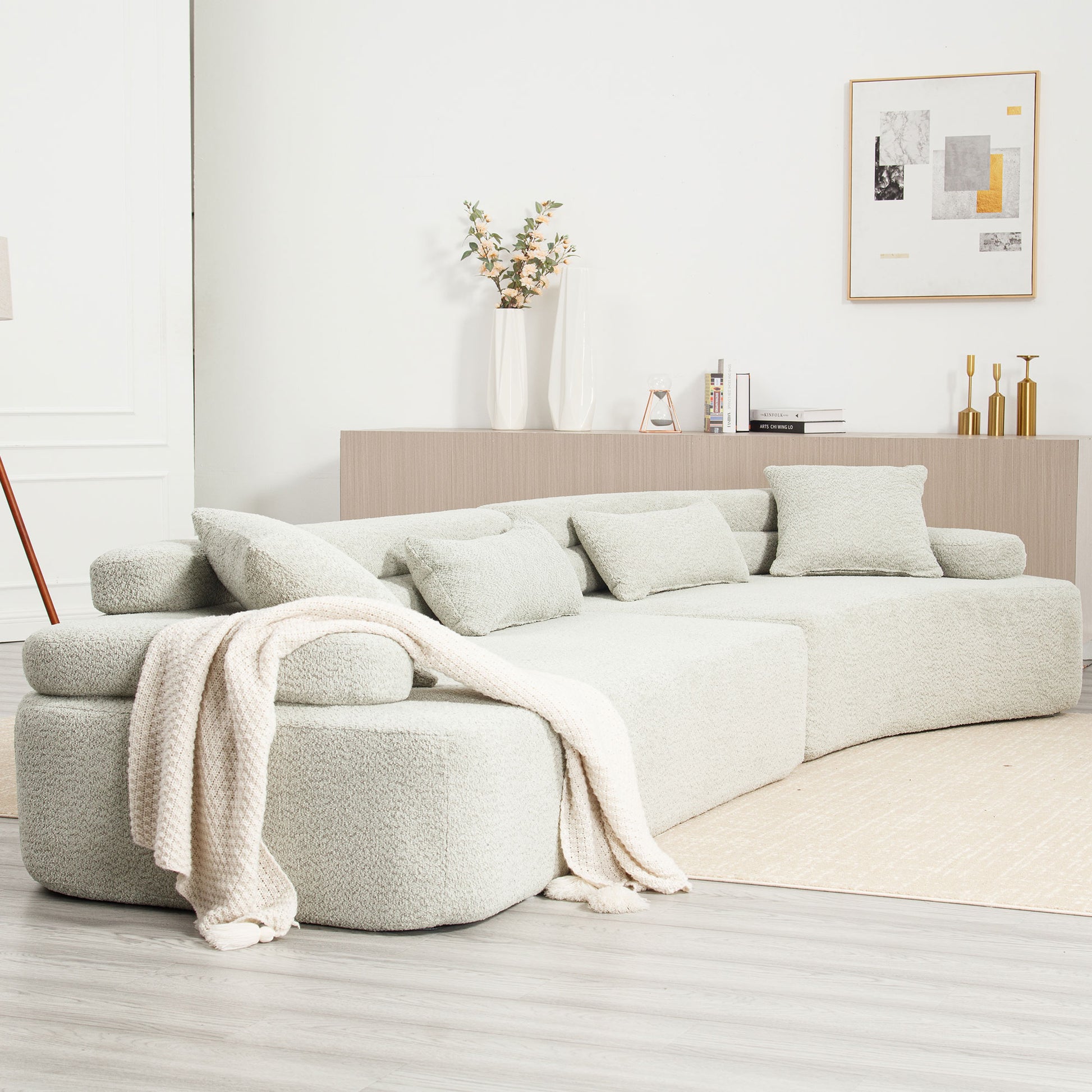 Unique Modeling Design,Upholstered Indoor Furniture,Foam Filled Sleeper Sofa Bed For Living Room,Bedroom,3 Colors Green Primary Living Space Modern Foam Polyester 4 Seat