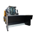 Skid Steer Attachment Trip Edge Snow Pusher For Clean Snow Or Job Sit Clean Up Black Steel