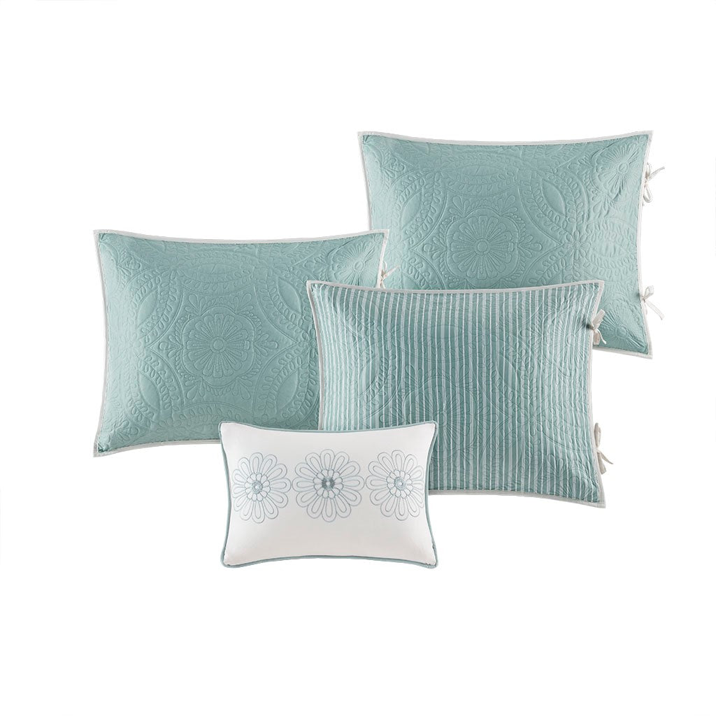 6 Piece Reversible Daybed Cover Set Blue Daybed Blue Cotton