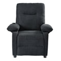 Recliner Chair With Message And Heater, Recliner Chair For Adult, Manual Control Message Chair Black Steel