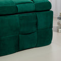 Coolmore Storage Ottoman,Bedroom End Bench,Upholstered Fabric Storage Ottoman With Safety Hinge, Entryway Padded Footstool, Ottoman Bench For Living Room & Bedroom Green Green Velvet Bedroom Black Foam Velvet