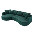 122.04 Inch Oversized Sectional Sofa, Modern Couch With Chaise, Comfy Sofa Couch With Left Facing Chaise,Corduroy Sofa Green Green Corduroy 3 Seat