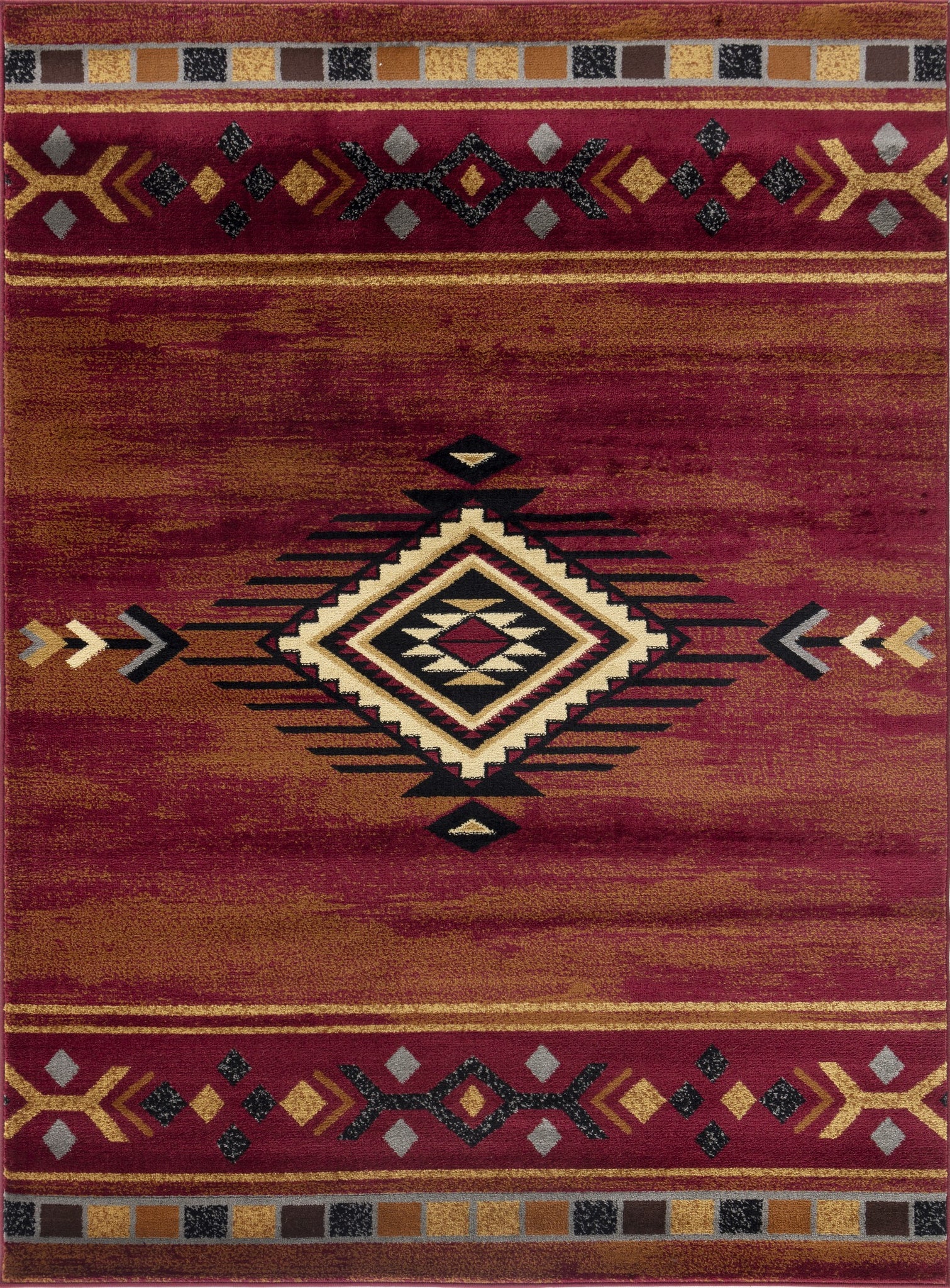 Tribes Gc Yls4002 Red 7 Ft. 10 In. X 10 Ft. 3 In. Southwest Area Rug Red Polypropylene