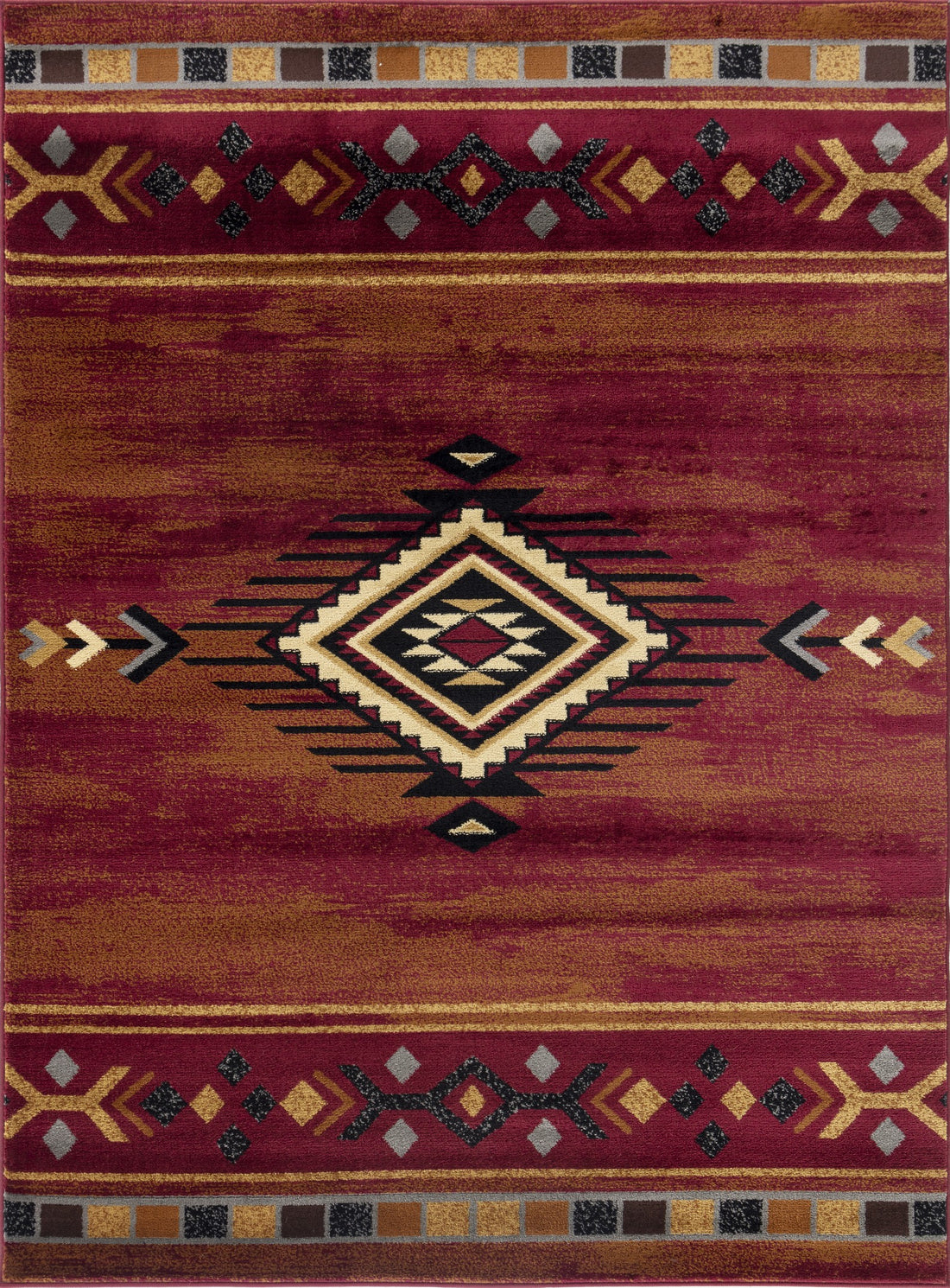 Tribes Gc Yls4002 Red 7 Ft. 10 In. X 10 Ft. 3 In. Southwest Area Rug Red Polypropylene