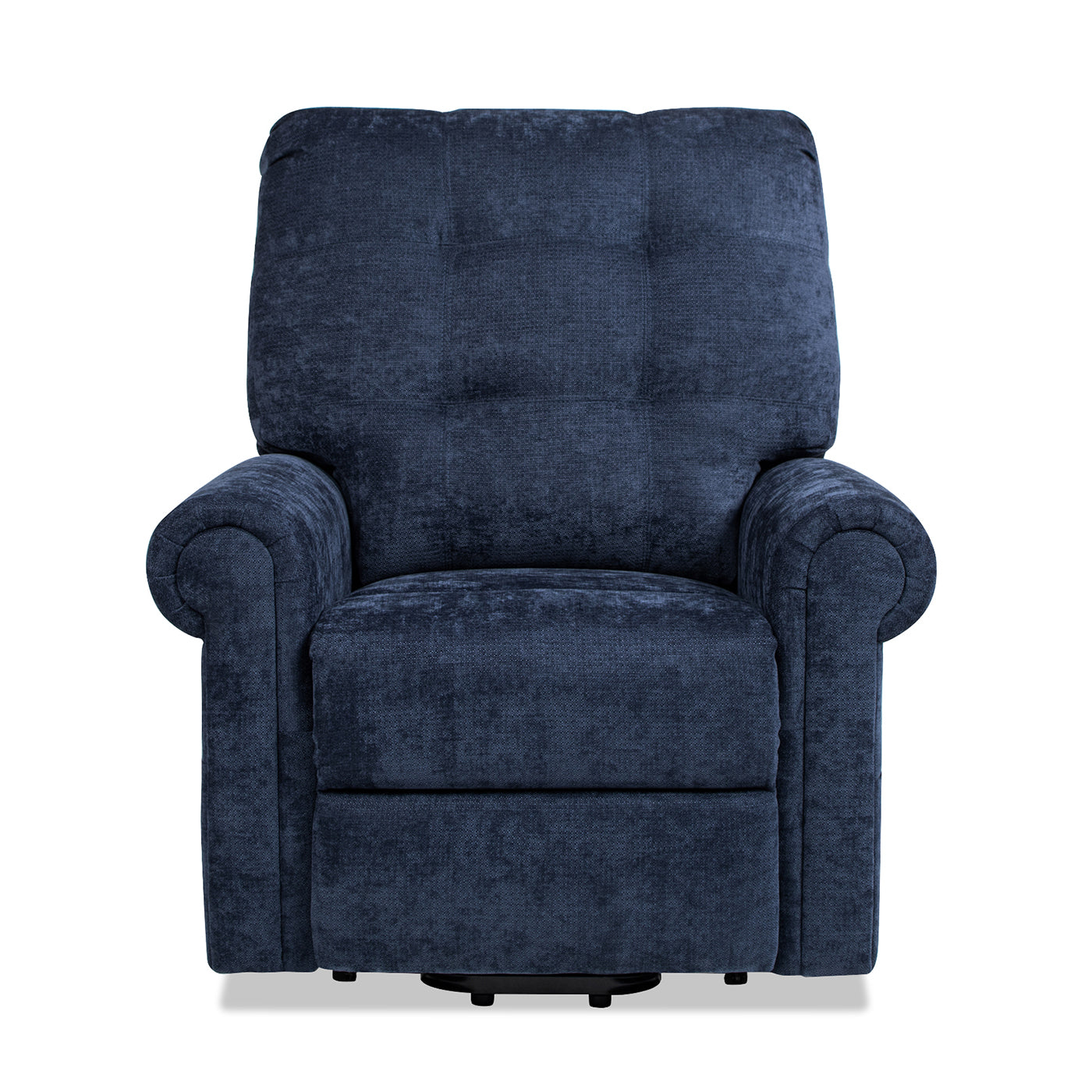 Irwin 36" Power Lift Recliner Chair, Dusk Navy Blue Chenille Navy Blue Foam Chenille