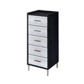 Black And Silver 4 Drawer Jewelry Armoire With Lift Top Black Silver Bedroom Modern Wood Metal