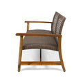 Hampton Wood Wicker Seat Natural Metal & Wood