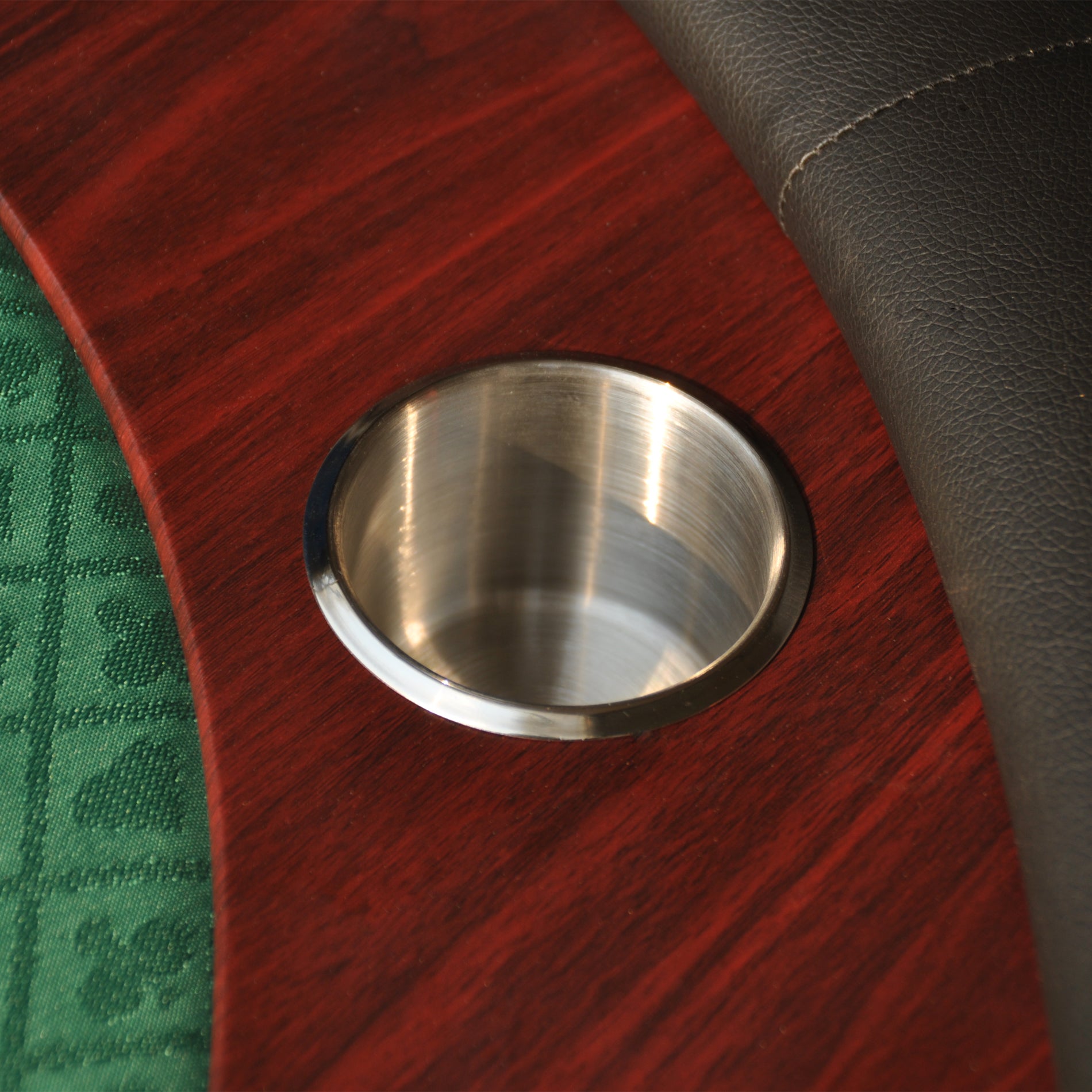 96" Poker Table Model 16367 Green With U Shape Legs, Drox Box, Chips Tray Green Primary Living Space Modern Wood