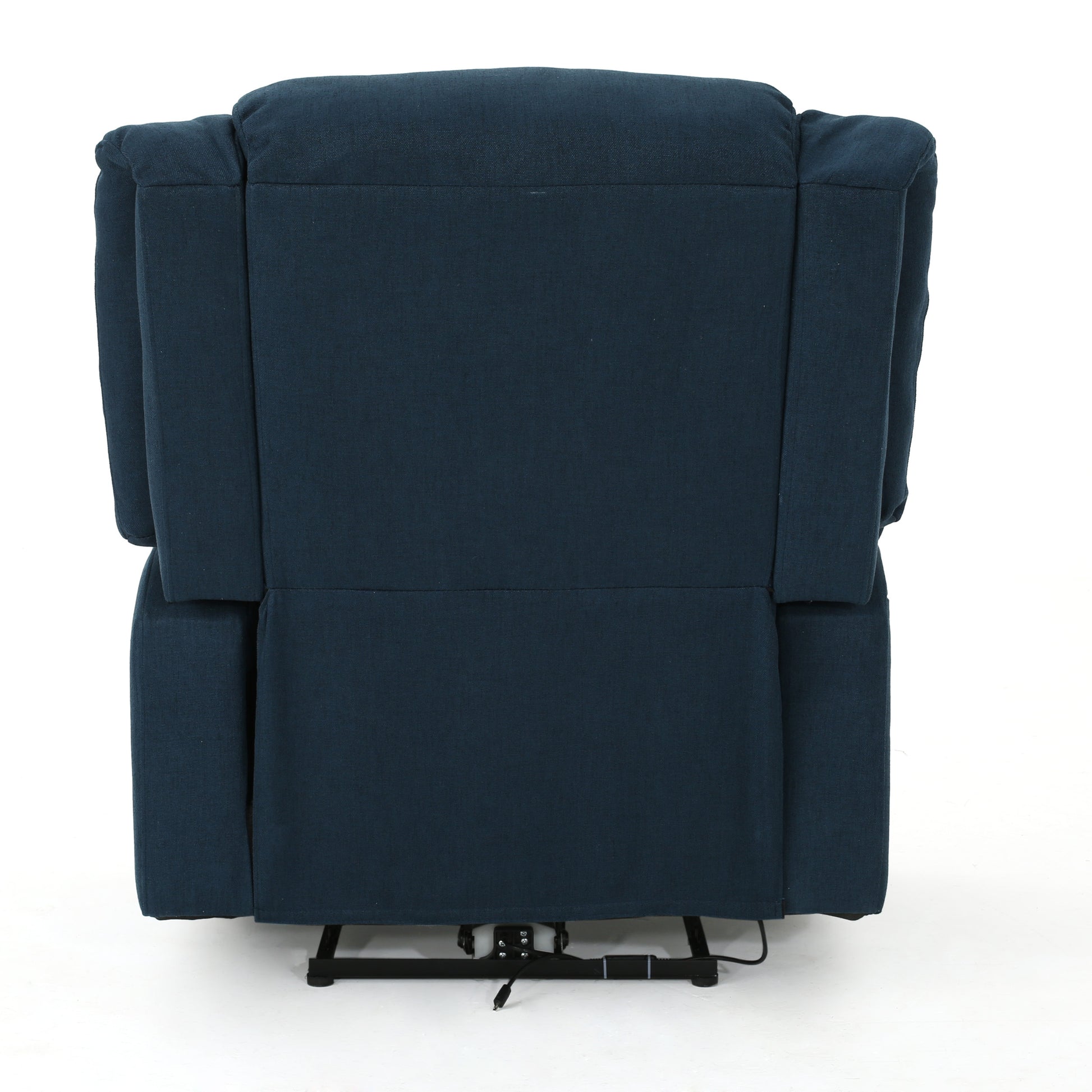 35.04" Wide Power Standard Recliner Navy Blue Fabric