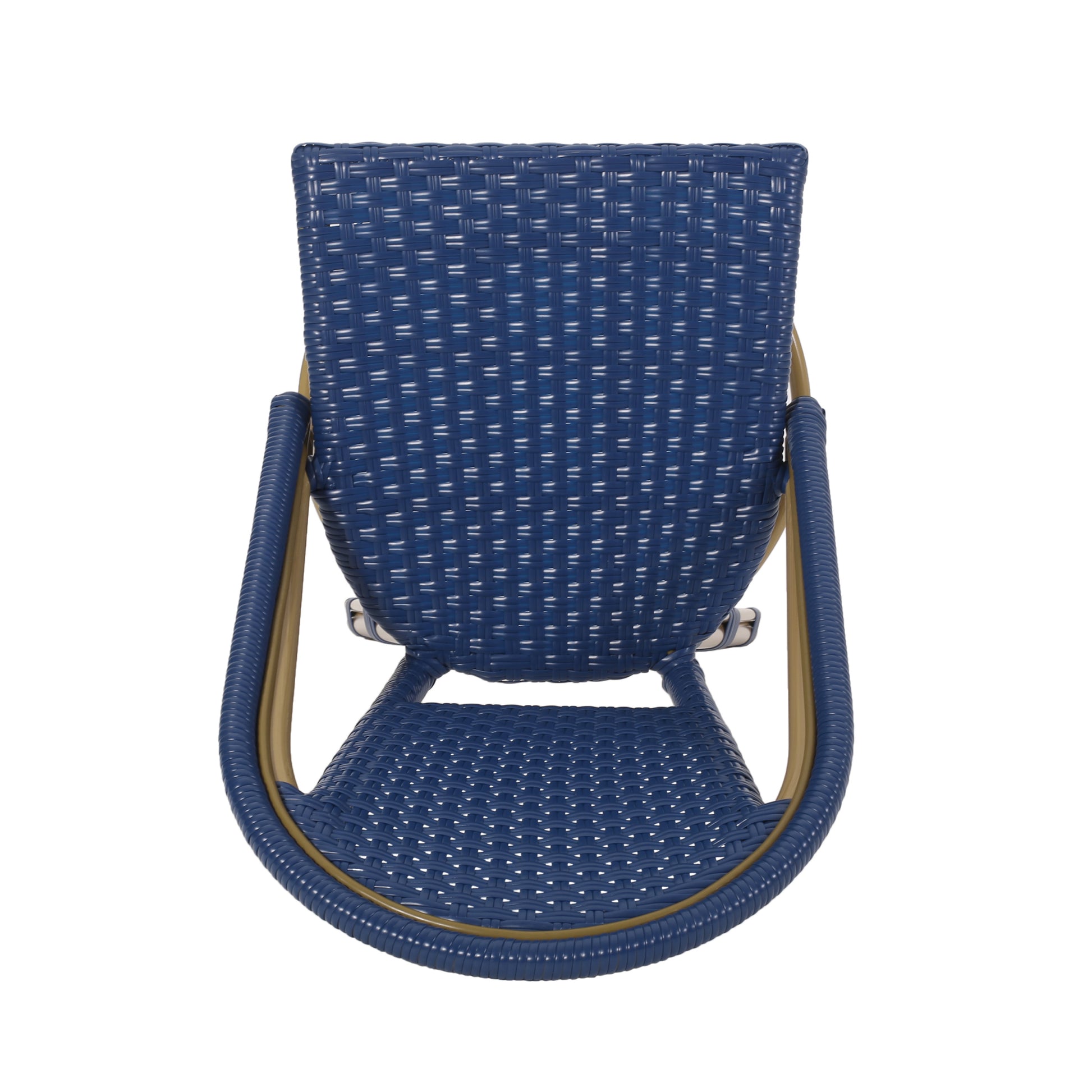 Barstool Blue Wicker