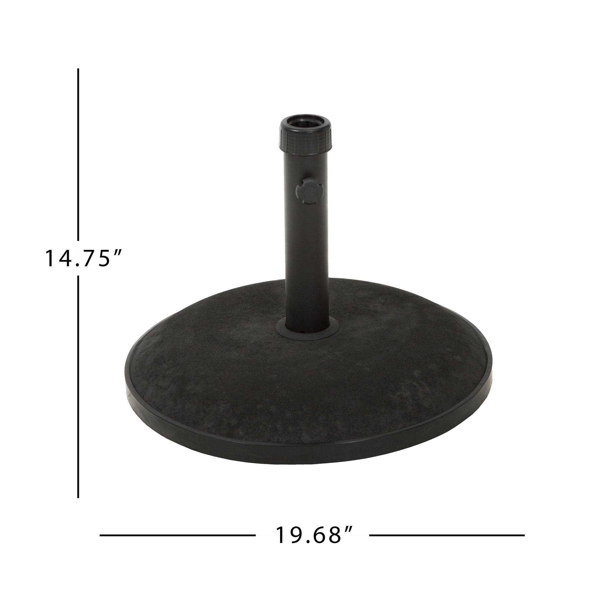 Um Holder Round 55 Lbs Black Concrete