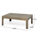 Outdoor Acacia Wood And Wicker Loveseat And Coffee Table Set With Cushions, Gray Mixed Gray Dark Gray Gray Acacia Wood