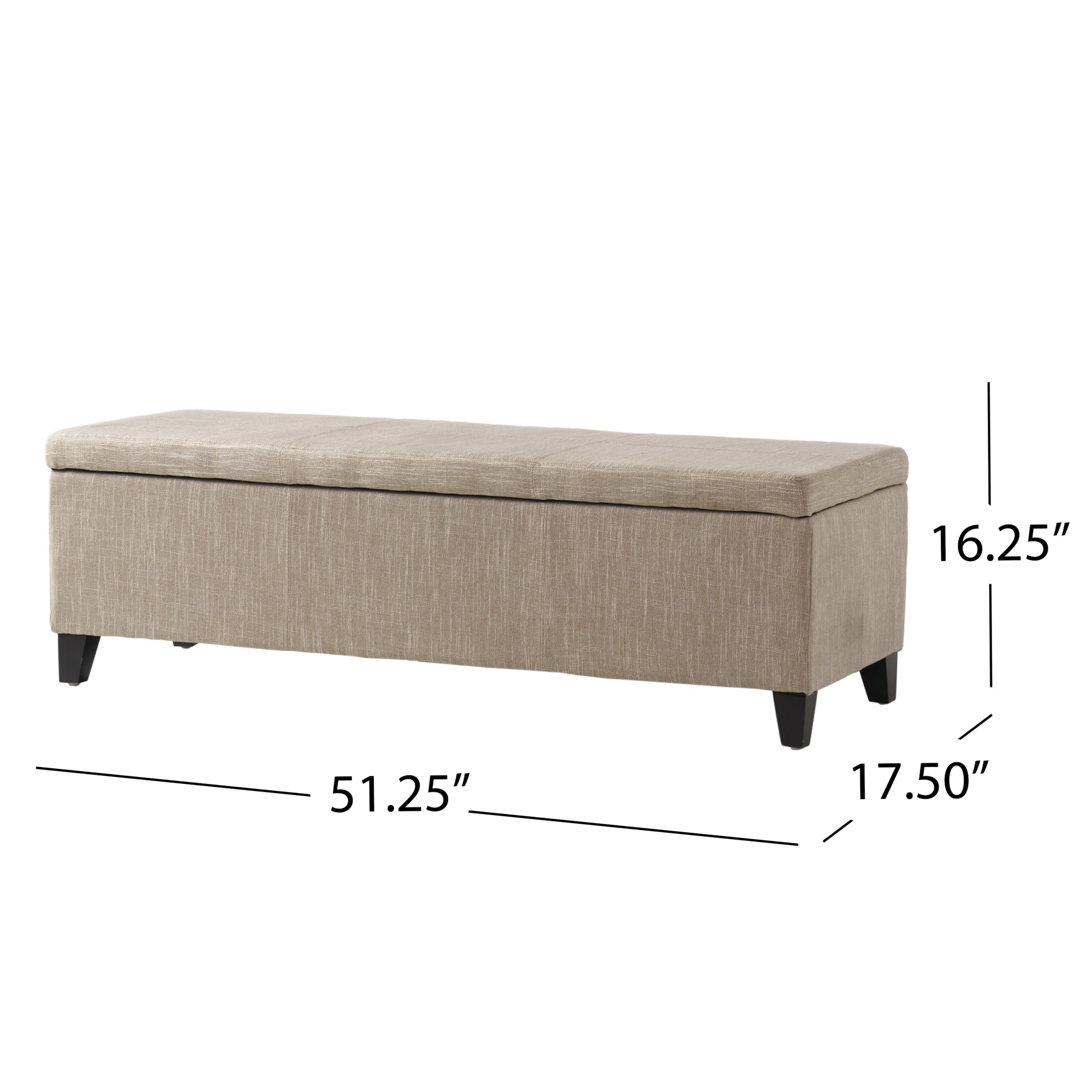 Glouster Storage Ottoman V2 Sand Fabric