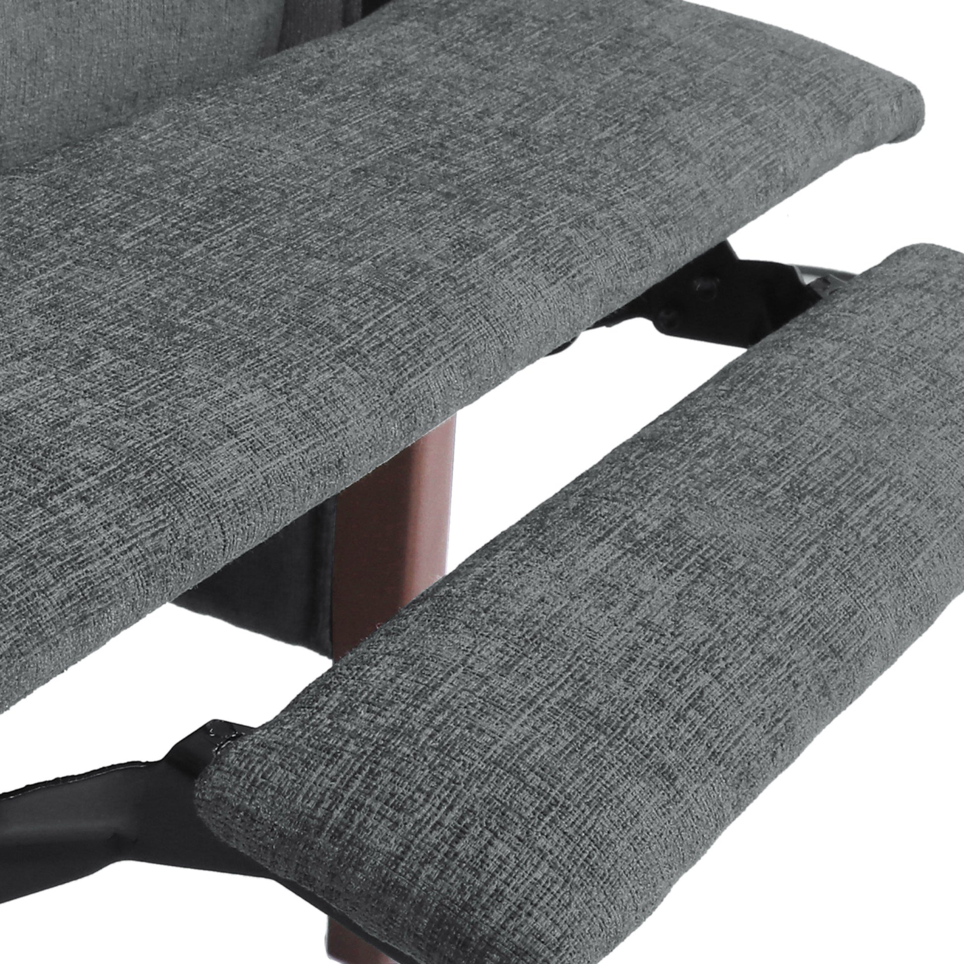 Recliner Chair Grey Fabric