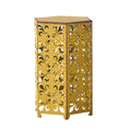 Selva Accent Table Antique Yellow Iron