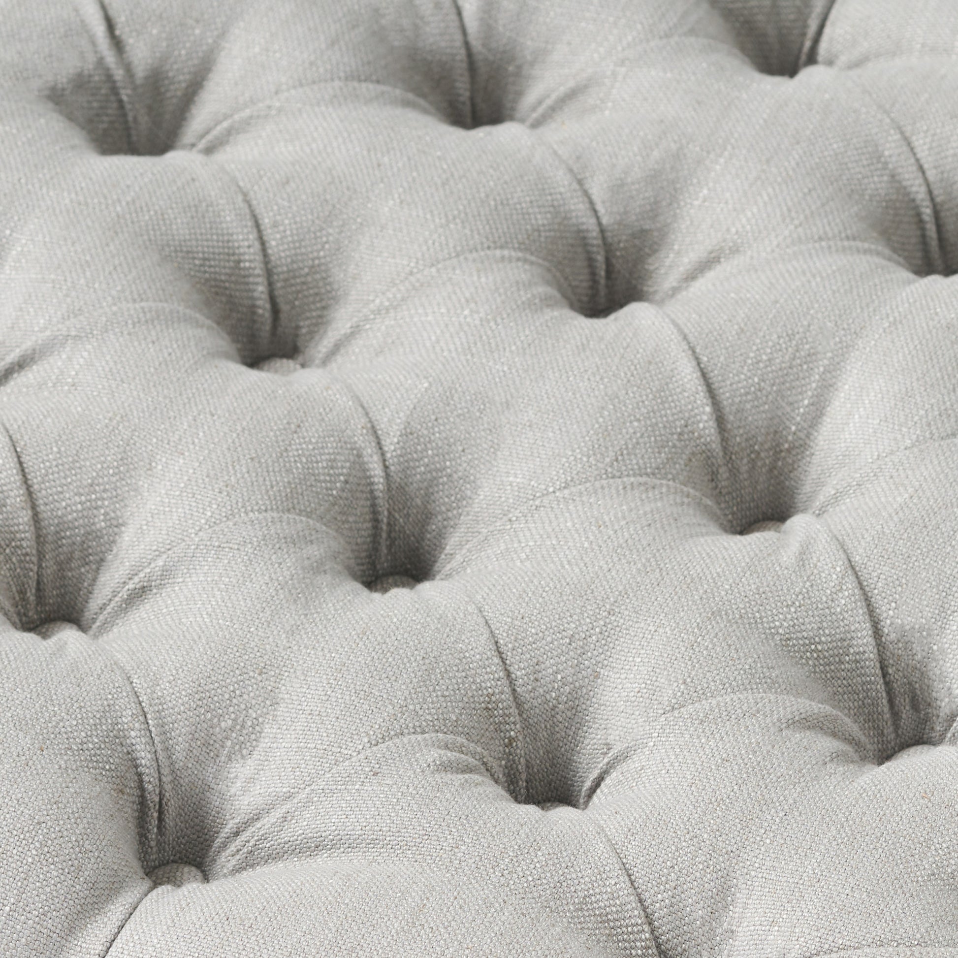 Guernsey Ottoman Light Grey Fabric