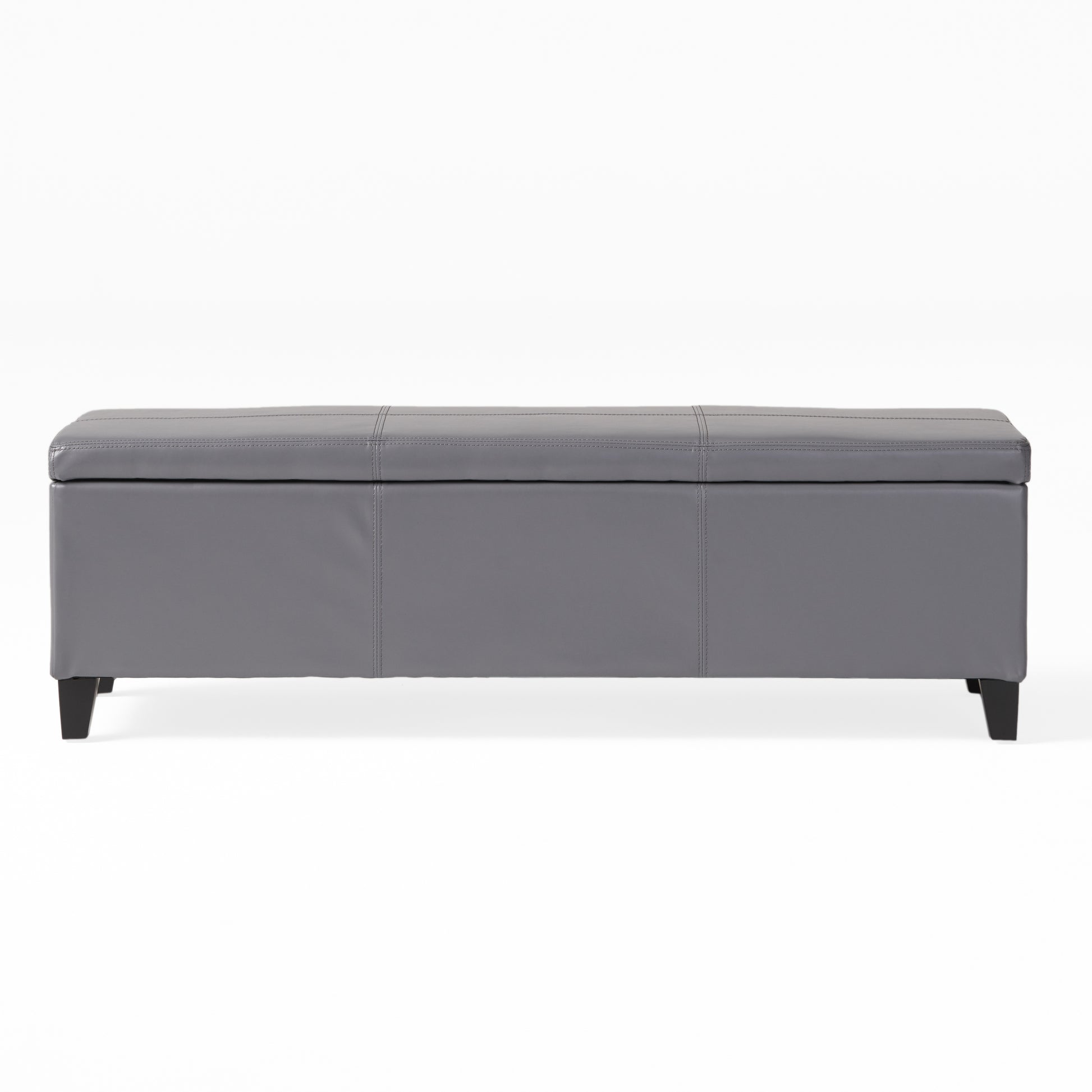 Glouster Storage Ottoman V2 Grey Pu