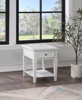 Charlestown End Table White White Wood