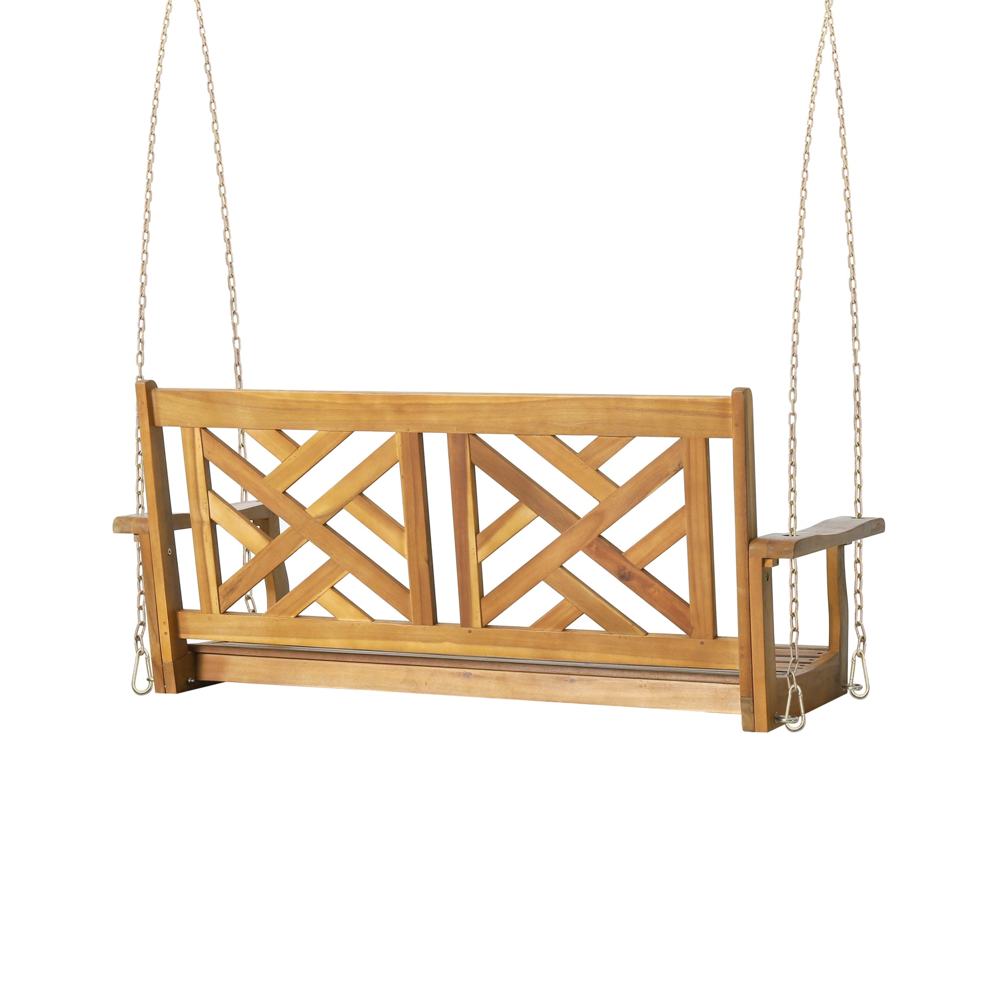 Alejandro Porch Swing Teak Wood Metal