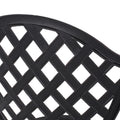 Bono Metal Bistro Set Black Aluminium