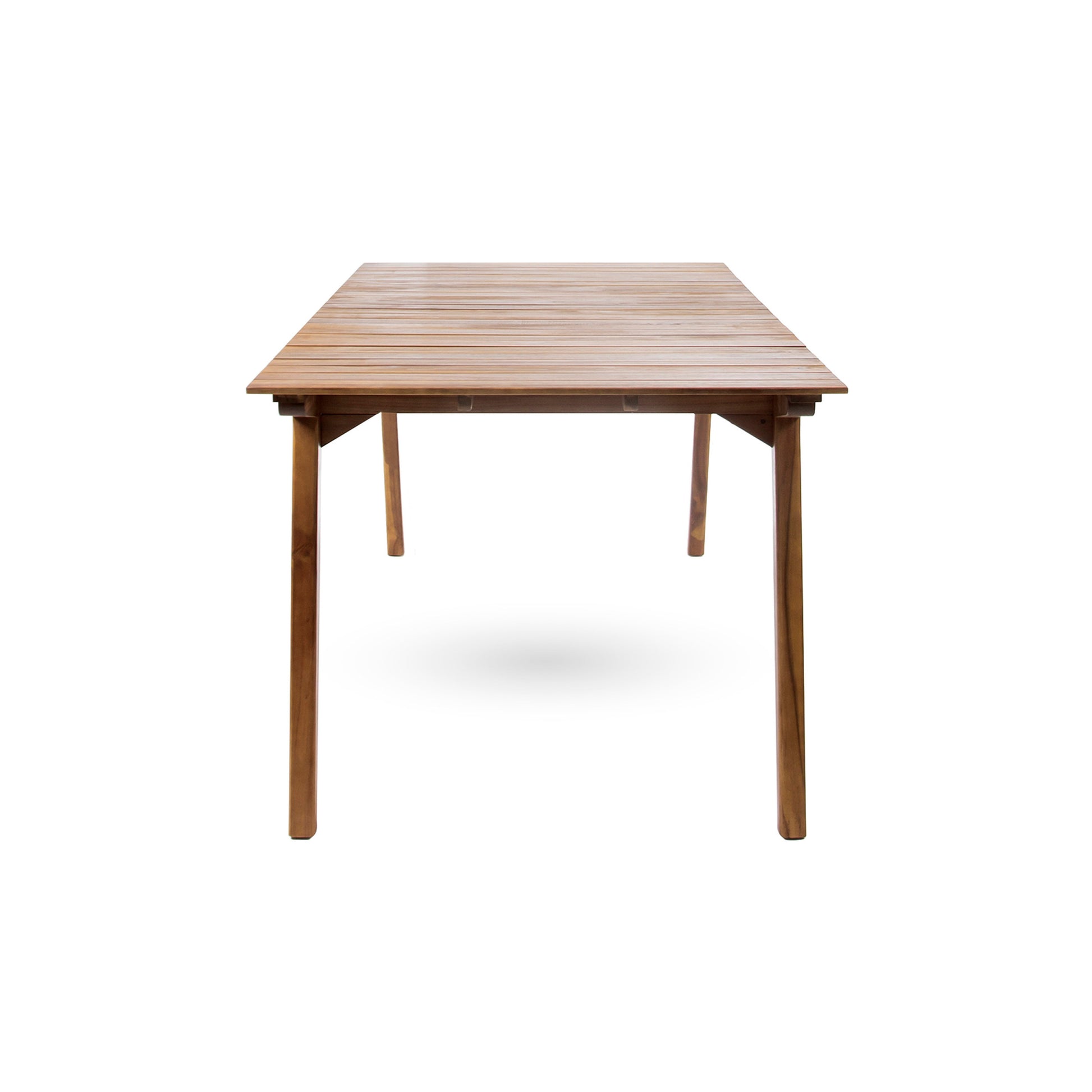 Outdoor 69" Solid Wood Dining Table Teak Acacia Wood