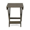 Outdoor Folding Wooden Side Table, Gray, 15