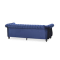 Sofa 3 Seater Blue Velvet