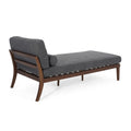 Chaise Lounge Charcoal Fabric